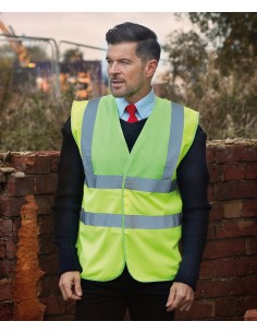 Y-HVW100-Hi-Vis 2 Bands et Braces Waistcoat 2